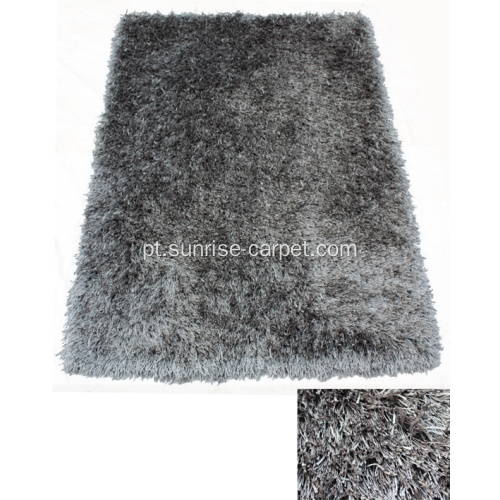 Poliéster Viscose &amp; Silk Shaggy Mix Carpet